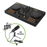 Pioneer DDJ-FLX4 inkl. Gratis LTC USB Mikrofon (Sort)