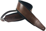 Profile FPB02 Pro Italian Leather Guitar Strap - Dark Tan
