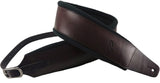Profile FPB05 Pro Italian Leather Guitar Strap - Dark Brown