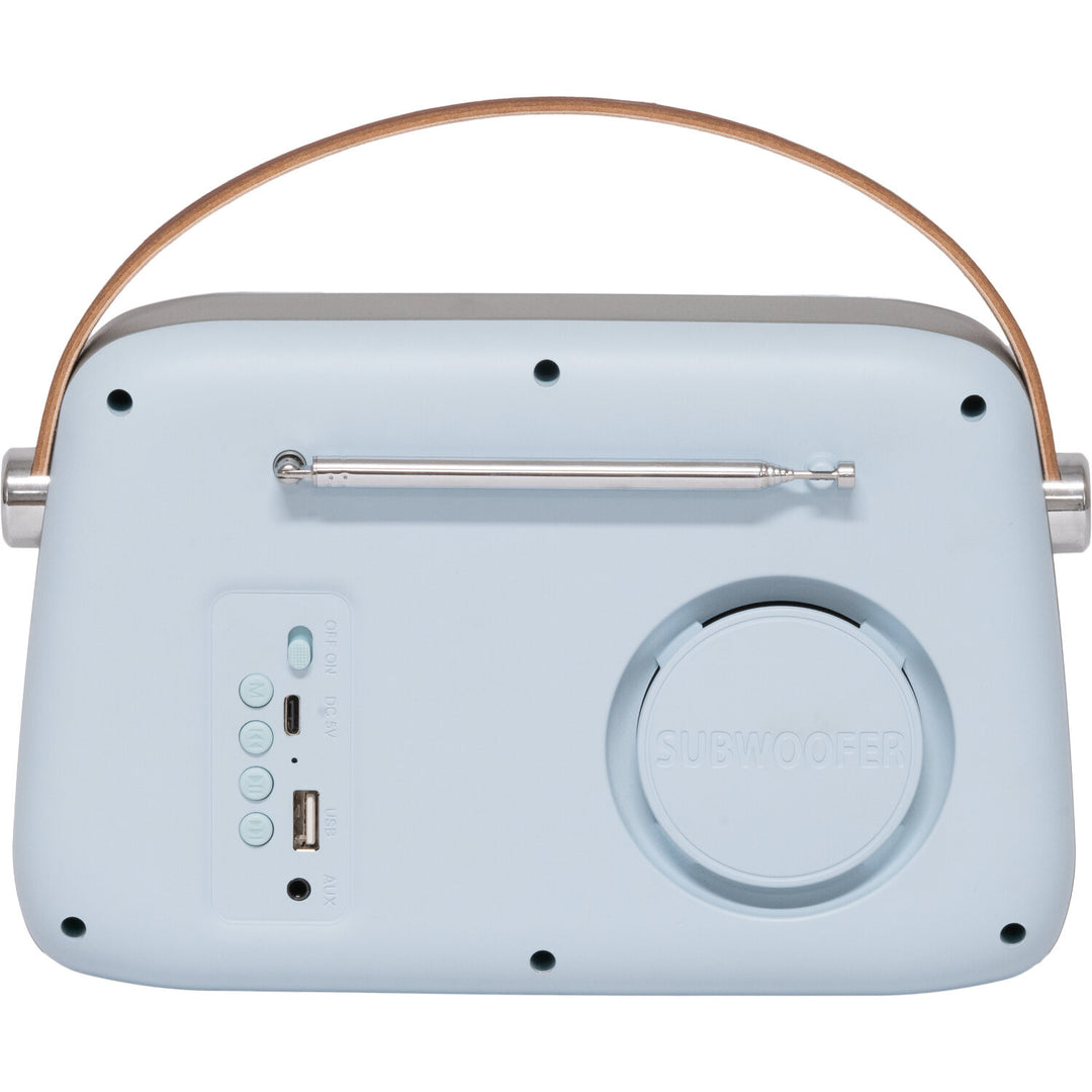 Madison Retro Radio m. Bluetooth, FM og DAB (Lyseblå)