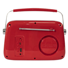 Madison Retro Radio m. Bluetooth og FM (Rød)