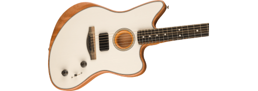 Fender American Acoustasonic Jazzmaster El-guitar (Arctic White)