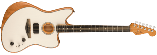 Fender American Acoustasonic Jazzmaster El-guitar (Arctic White)