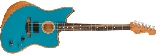 Fender American Acoustasonic Jazzmaster El-guitar (Ocean Turquoise)