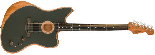 Fender American Acoustasonic Jazzmaster El-guitar (Tungsten)
