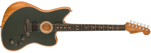 Fender American Acoustasonic Jazzmaster El-guitar (Tungsten)