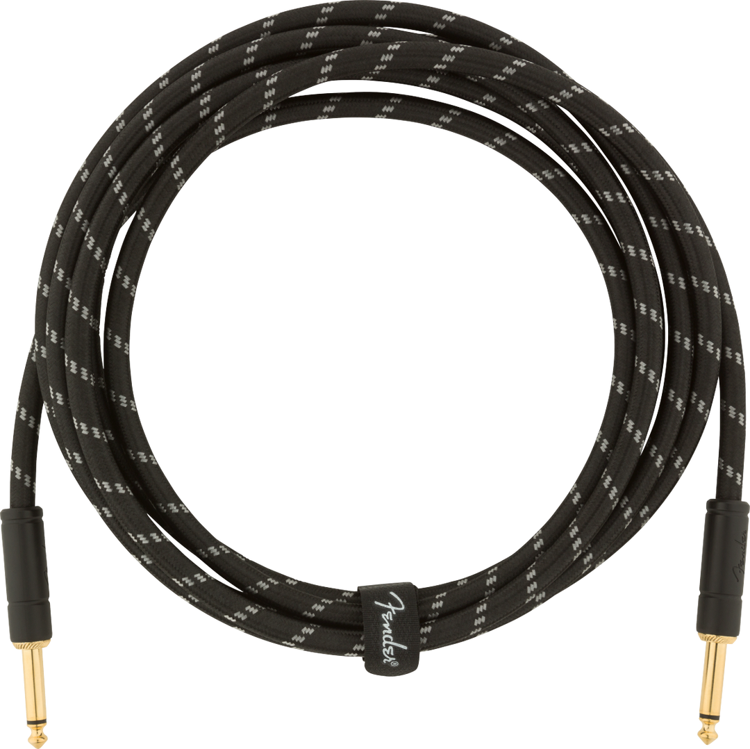 Fender Deluxe Guitar Kabel (Black Tweed, 3m)