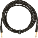 Fender Deluxe Guitar Kabel (Black Tweed, 3m)