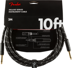 Fender Deluxe Guitar Kabel (Black Tweed, 3m)
