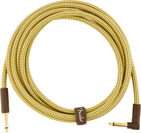 Fender Deluxe Guitar Kabel Vinkelstik (Tweed, 3m)