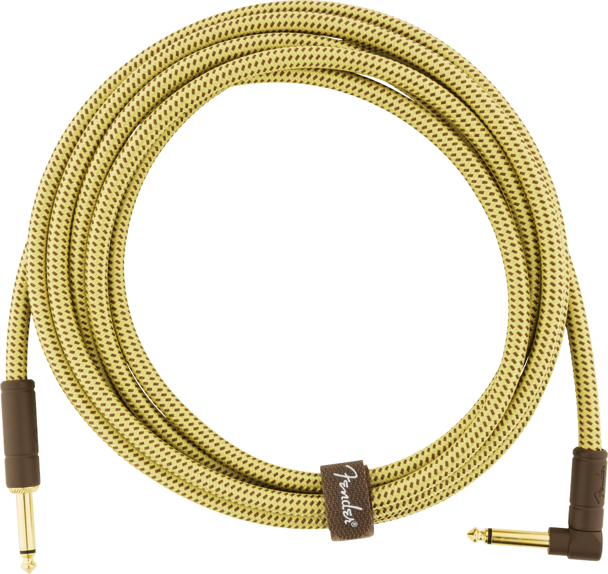 Fender Deluxe Guitar Kabel Vinkelstik (Tweed, 3m)