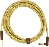 Fender Deluxe Guitar Kabel Vinkelstik (Tweed, 3m)
