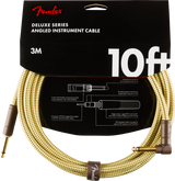 Fender Deluxe Guitar Kabel Vinkelstik (Tweed, 3m)