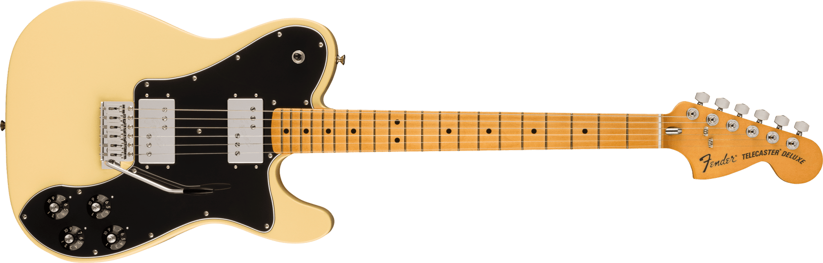 Fender Vintera II '70s Telecaster Deluxe Elguitar (Vintage White)