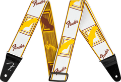 Fender Weighless Guitarrem (White/Yellow/Brown, 2")
