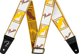 Fender Weighless Guitarrem (White/Yellow/Brown, 2")