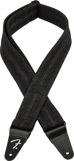 Fender x Wrangler Denim Guitarrem (Washed Black Stitch, 2")