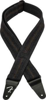 Fender x Wrangler Denim Guitarrem (Washed Black Stitch, 2")