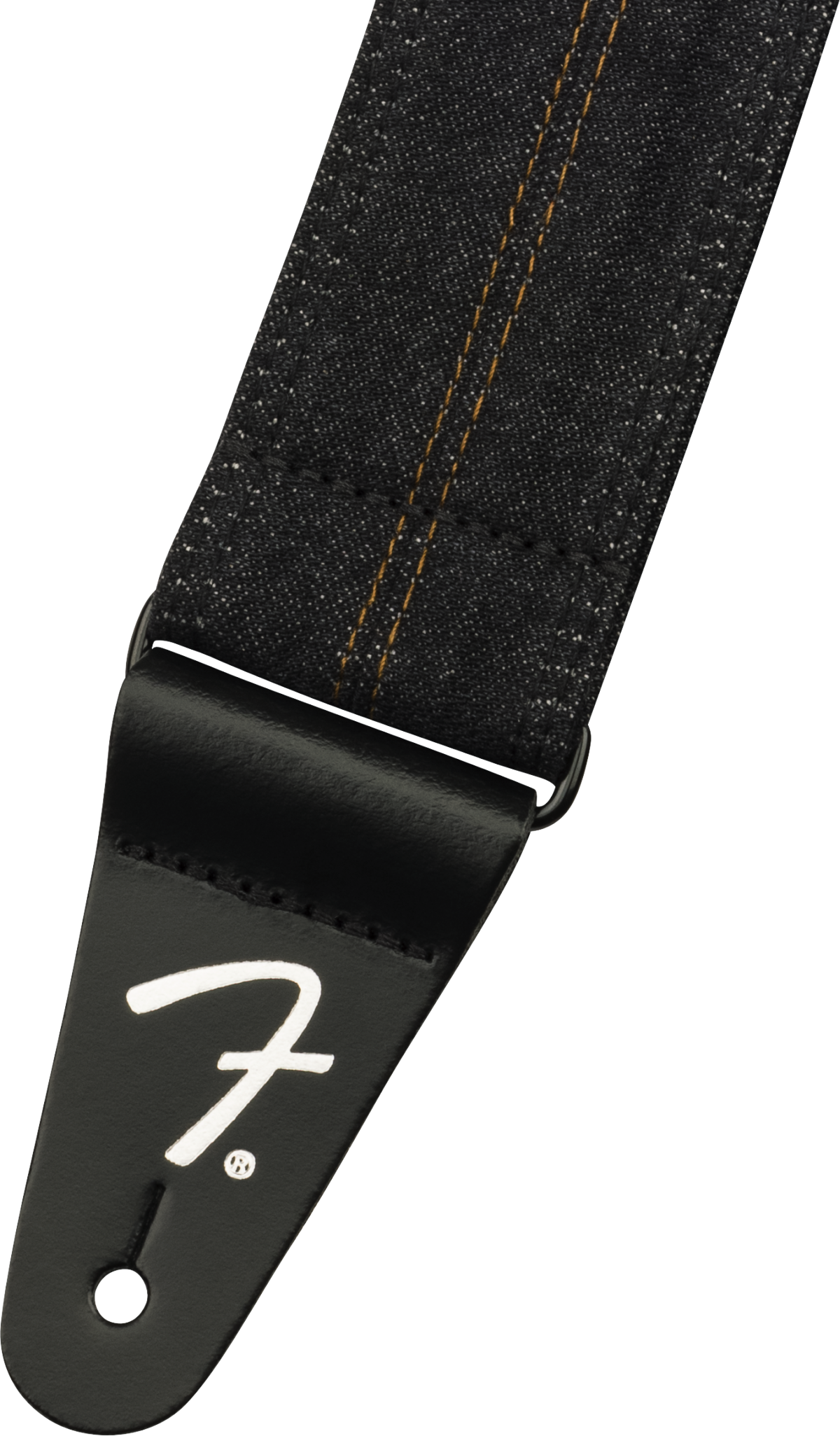Fender x Wrangler Denim Guitarrem (Washed Black Stitch, 2")