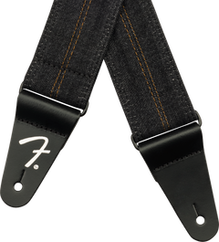 Fender x Wrangler Denim Guitarrem (Washed Black Stitch, 2")