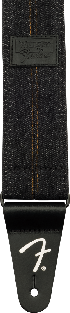 Fender x Wrangler Denim Guitarrem (Washed Black Stitch, 2")