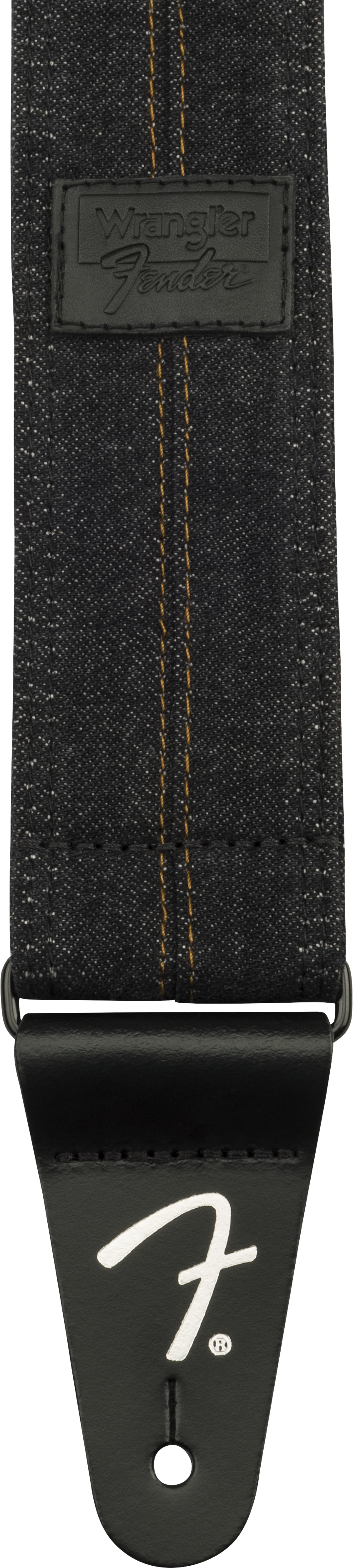 Fender x Wrangler Denim Guitarrem (Washed Black Stitch, 2")