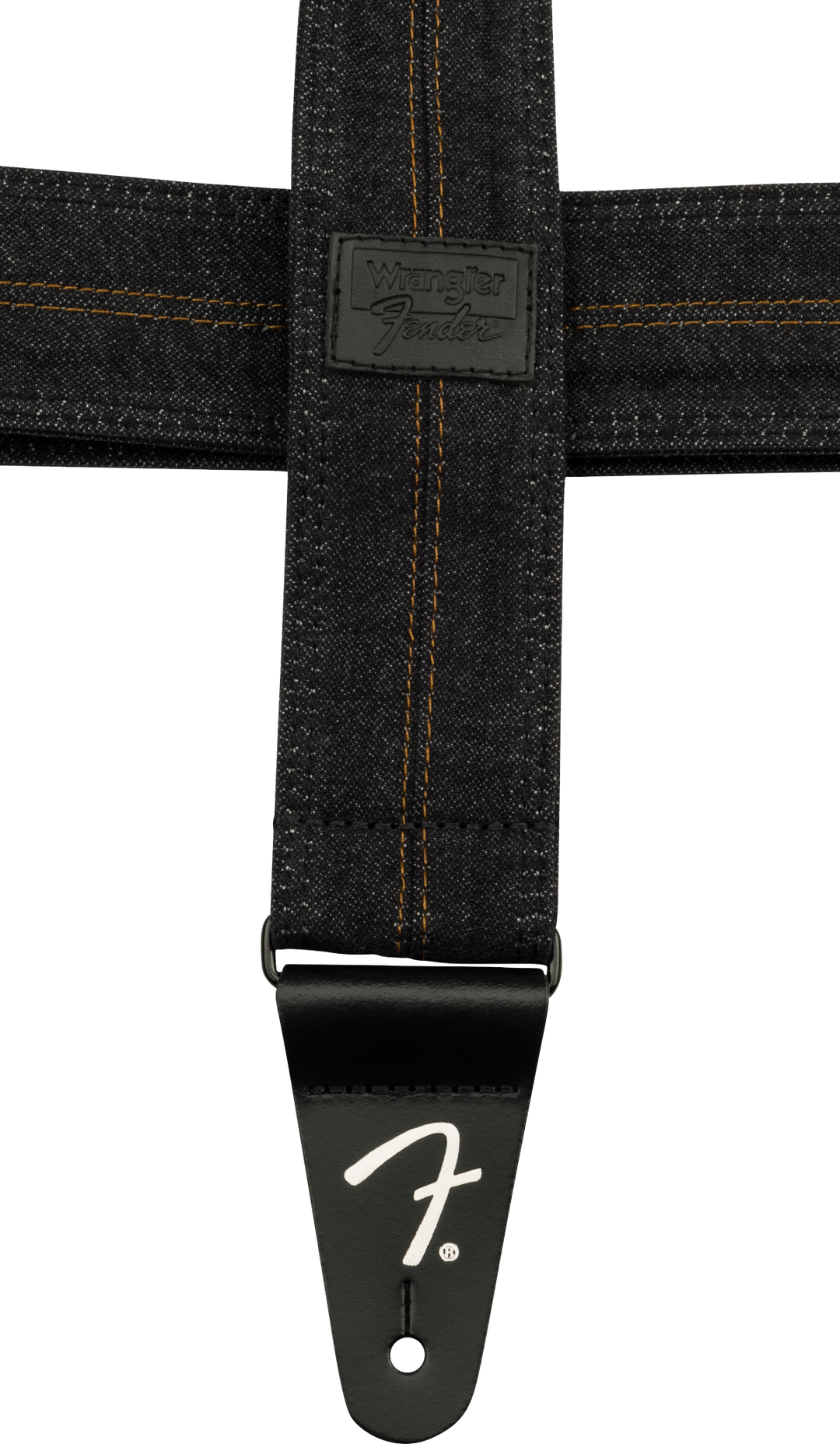 Fender x Wrangler Denim Guitarrem (Washed Black Stitch, 2")