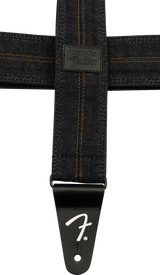 Fender x Wrangler Denim Guitarrem (Washed Black Stitch, 2")
