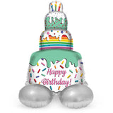 Folieballon 'Happy Birthday!' Kage (72 cm)