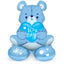 Folieballon m. Base Bear 'It's a Boy' (Blå , 61cm)