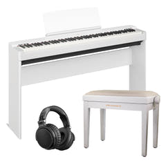 Yamaha P-225WH Klaverpakke (Hvid)