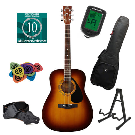 Yamaha F310 Folk Guitar Startpakke (Tobacco Brown Sunburst)