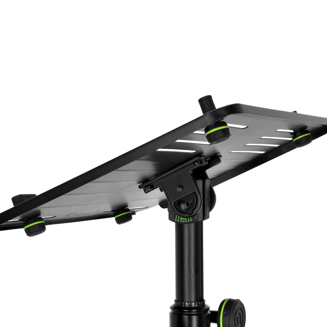 Gravity FT 01 LT T B - Fleksibel laptopbakke til DJ-bord