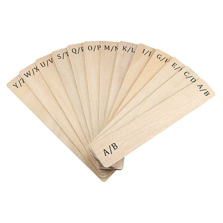 Krydsfiner Dividers til plader (13 stk.) (A-Z)