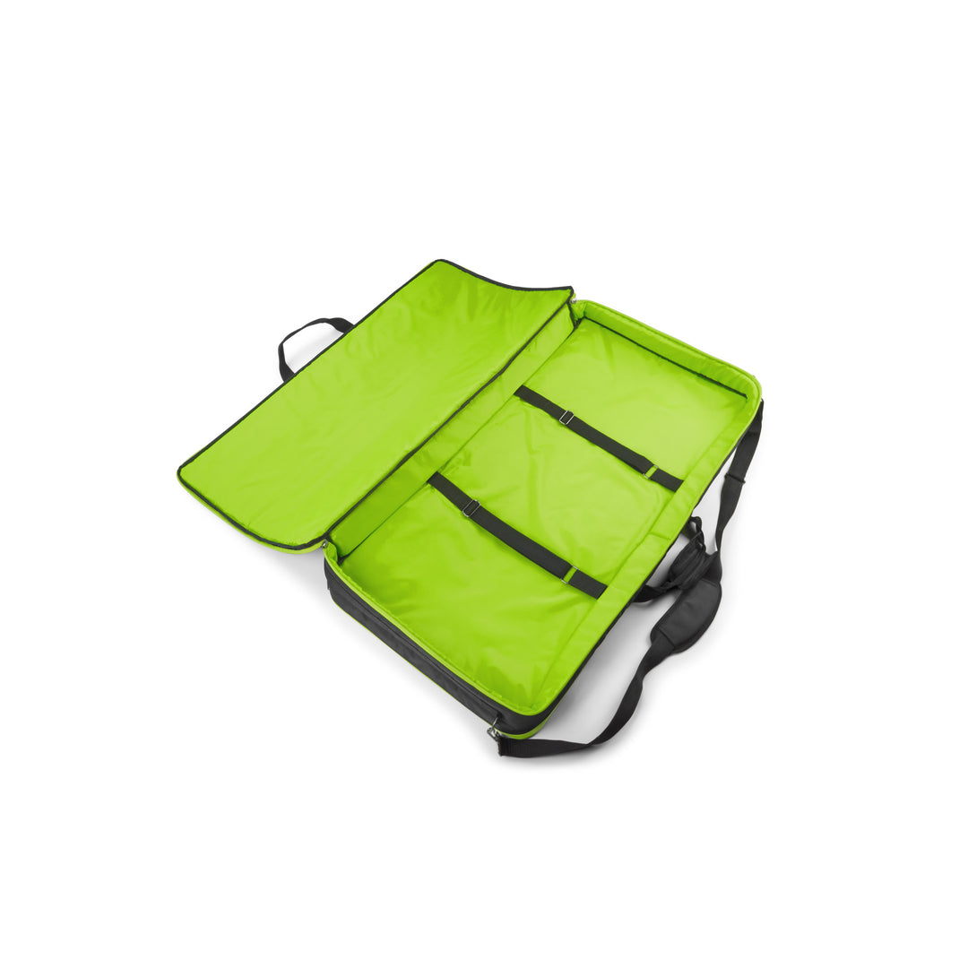 Gravity KSX 2 RD SÆT 1 - X-formet keyboardstativ med dobbeltstøtte og støttebord, sæt 1
