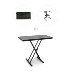Gravity KSX 2 RD SET 2 - Dobbelt X-formet keyboardstativ og støttebord, sæt 2