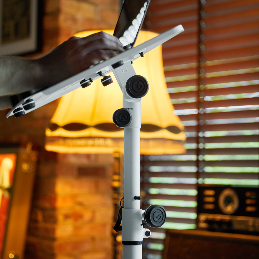Gravity LTS T 02 W - Universelt laptopstativ med justerbare holderpinde og stålbase