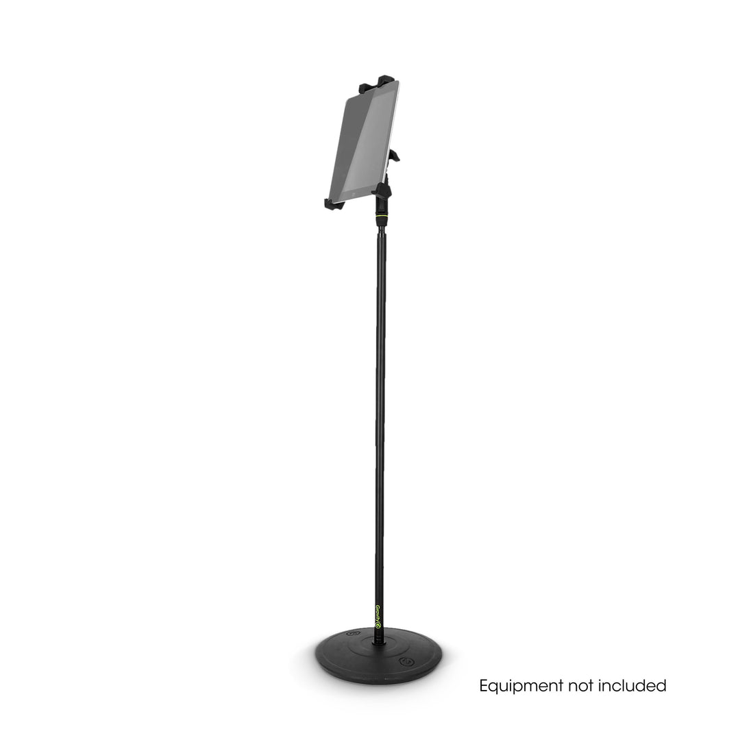 Gravity MA T TH 02 SET 2 - Tablet-holder til rejsende og enhånds mikrofonstativ med rund fod