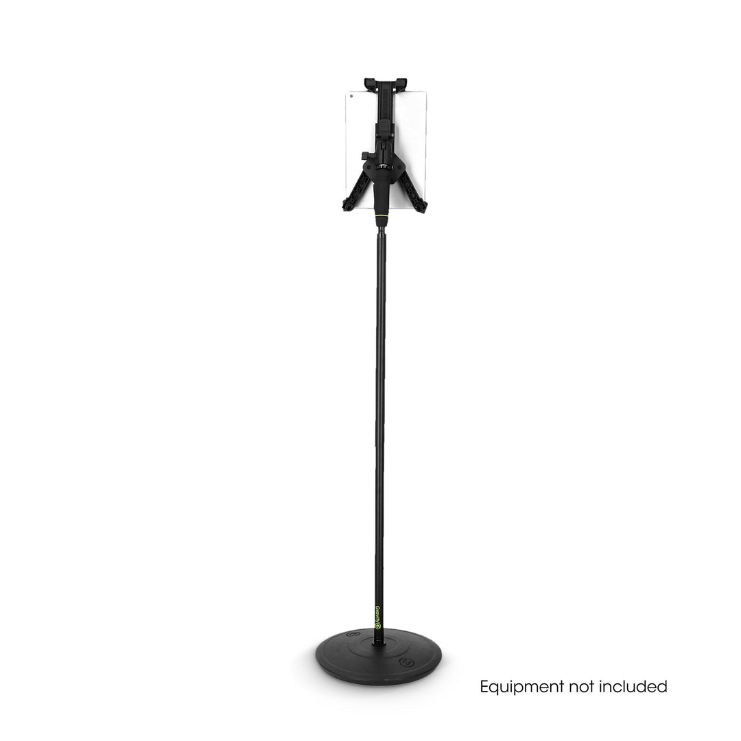 Gravity MA T TH 02 SET 2 - Tablet-holder til rejsende og enhånds mikrofonstativ med rund fod
