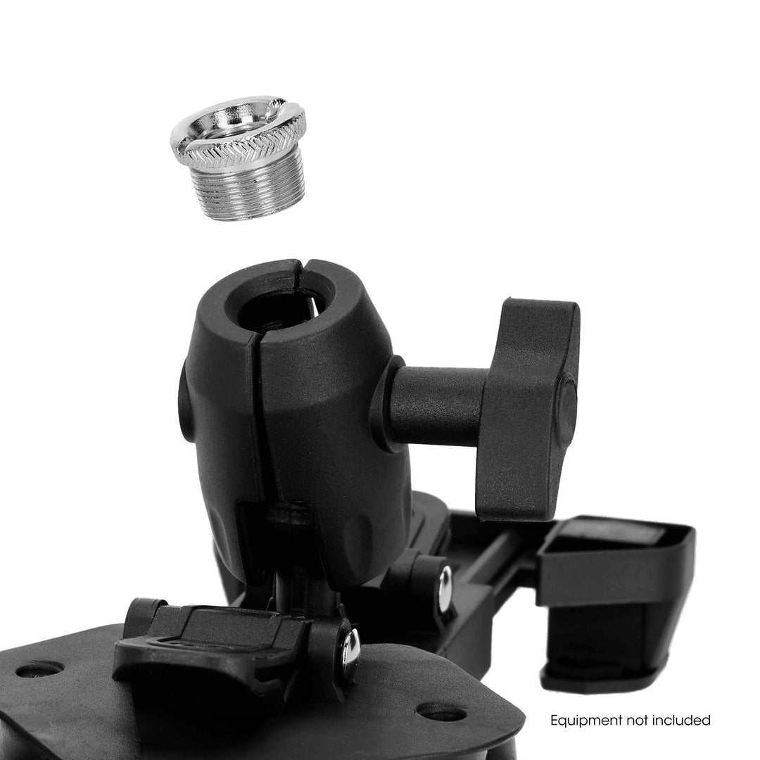Gravity MA T TH 02 SET 2 - Tablet-holder til rejsende og enhånds mikrofonstativ med rund fod