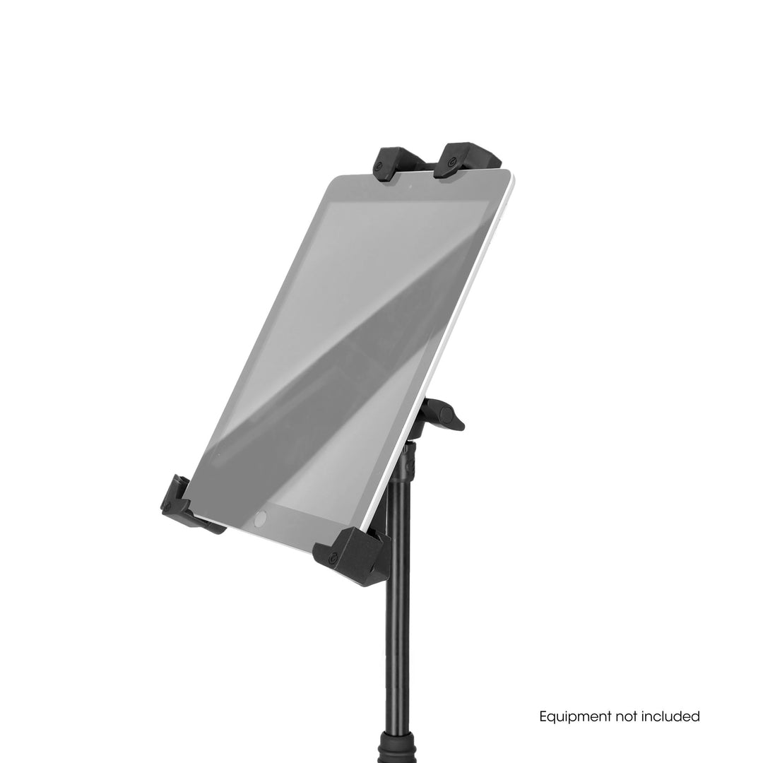 Gravity MA T TH 02 SET 2 - Tablet-holder til rejsende og enhånds mikrofonstativ med rund fod
