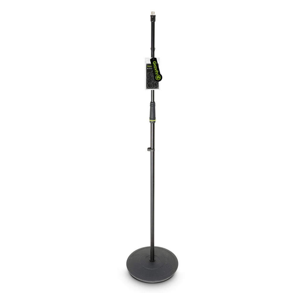 Gravity MS 23 - Mikrofonstativ med rund base, sort