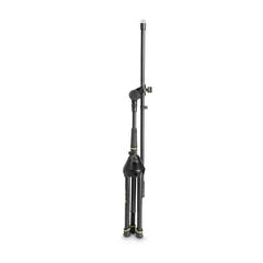 Gravity MS 4221 B - Kort mikrofonstativ med foldbar trefodsfod og 2-punkts justerbar boomarm
