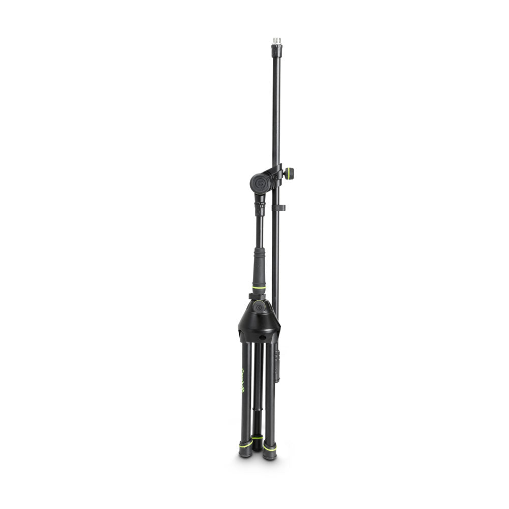Gravity MS 4221 B - Kort mikrofonstativ med foldbar trefodsfod og 2-punkts justerbar boomarm