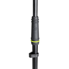 Gravity MS 4221 B - Kort mikrofonstativ med foldbar trefodsfod og 2-punkts justerbar boomarm