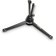 Gravity MS 4221 B - Kort mikrofonstativ med foldbar trefodsfod og 2-punkts justerbar boomarm
