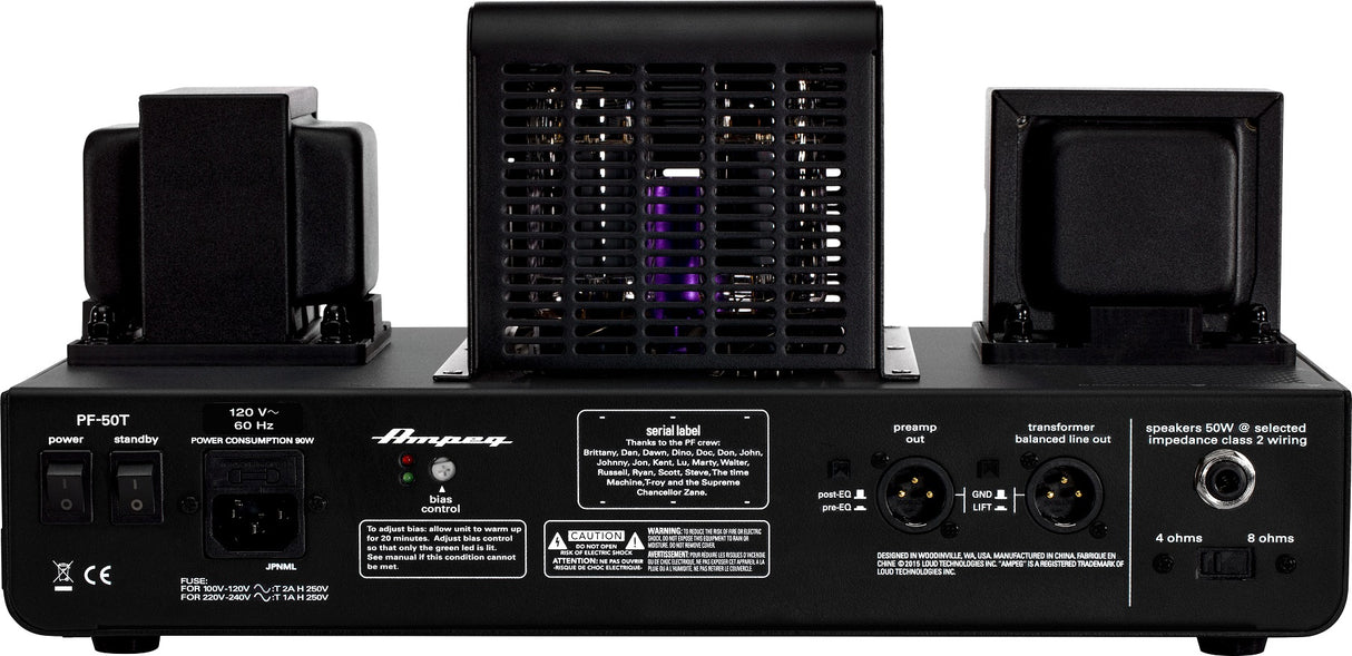 Ampeg Portaflex PF-50T Top Bas Forstærker