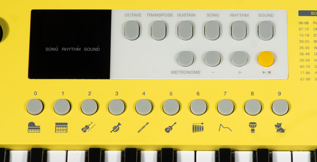 Grooveland E237 Keyboard (Soft Yellow)