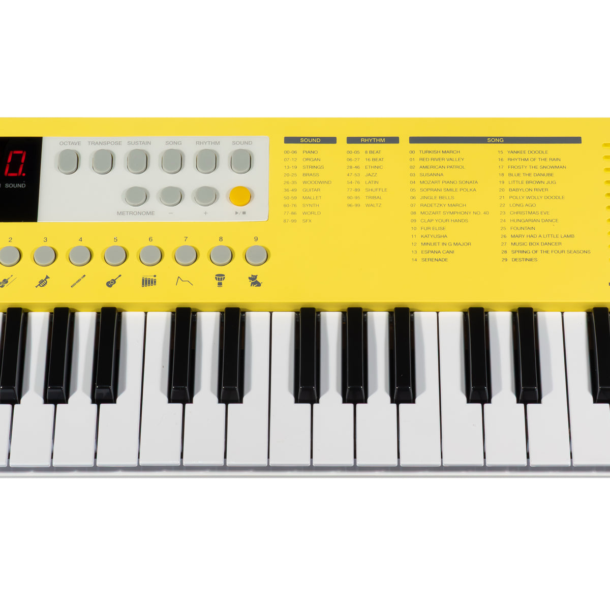 Grooveland E237 Keyboard (Soft Yellow) – SoundStoreXL