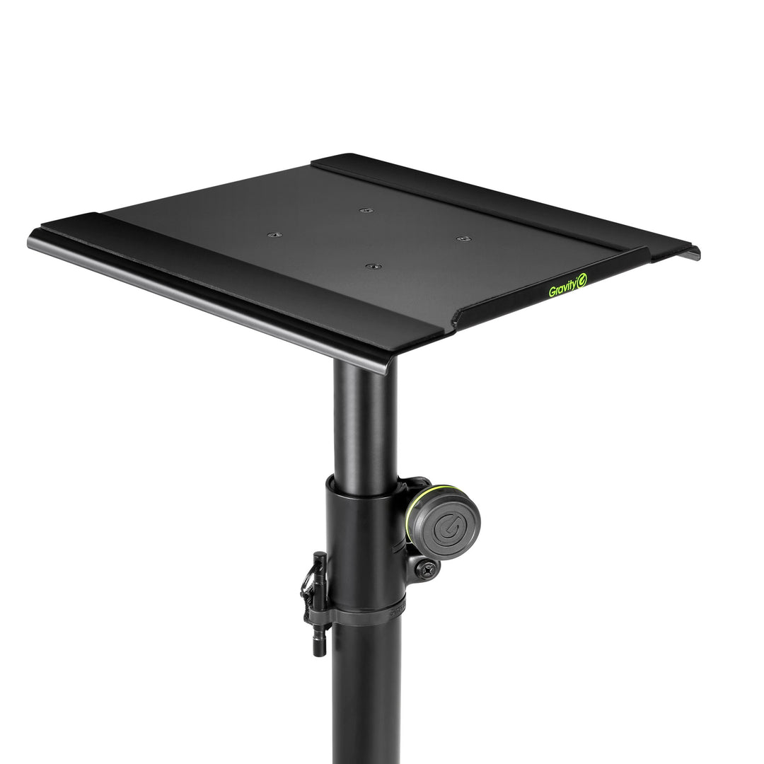 Gravity SP 3202 CS B - Højttalerstativ til studiomonitor med firkantet stålbase